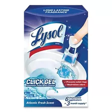 LYSOL Brand Click Gel Automatic Toilet Bowl Cleaner Ocean Fresh 6/Box 4