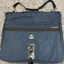 Samsonite Ultra Valet Garment Bag Luggage Suitcase Blue Black Suit Fold Carry On