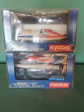 KYOSHO RC Boat TAMOIL (nib) + LIGIER (used) Marine Collection..