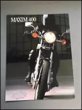 1982 Yamaha Maxim 400 Motorcycle Bike Vintage Original Sales Brochure Catalog