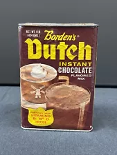 New ListingVintage Borden Instant Dutch Chocolate Powder Drink Mix SEALED