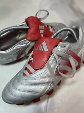 Rare Adidas Predator Pulse FG Red Silver 2004 Soccer Cleats David Beckham US 8.5