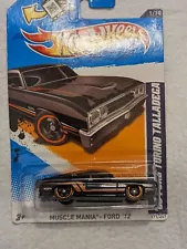 Hot Wheels 1969 FORD TORINO TALLADEGA - Black - Muscle Mania #111/247