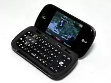 Verizon LG Octane (LG-VN530) QWERTY Flip Cell Phone Keyboard Wireless Black