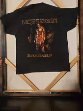 Meshuggah Immutable T-shirt - black - metal band logo vintage shirt for sale -