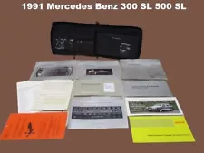 1991 Mercedes Benz 300 SL 500 SL Owner's Manual User Guide Booklet w/ Case OEM (For: 1991 Mercedes-Benz 300SL)