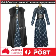 Game of Thrones Sansa Stark Cosplay Costume Cloak Alayne Stone Halloween Outfits