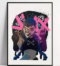 30X42Cm Jinx Arcane League Of Legends Lol Waterproof Poster