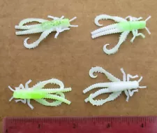 25ct WHITE CHARTREUSE MIX 2" CRICKETS Bream Crappie Fishing Baits Panfish Lures