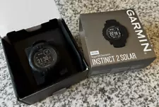 USED Garmin Instinct 2 Solar Tactical Edition GPS Watch - Black Great Condition