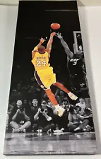 Kobe Bryant NBA GREAT Canvas Print on Frame 23" X 10 Wall Art 7 DAY SALE