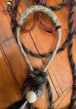 Handmade Complete 3/8" RAWHIDE Hackamore Rig By Morgan Of OREGON