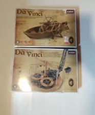 Da Vinci Series Paddle Boat & Flying Pendulum Clock Model Kits New 2009 & 2016