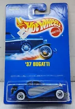 Hot Wheels 1937 Bugatti w/White Wall Tires 1991/Malaysia Collector #28 SEE PIX