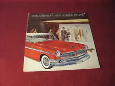 1955 Chrysler New Yorker Large Prestige Sales Brochure Booklet Catalog Original