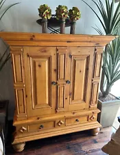 Milling Road Golden Pine Kas Linen Cabinet, New Old Stock