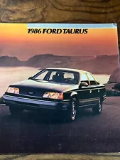 Vintage 1986 FORD TAURUS Car Sales Dealer Brochure Catalog - Automobile