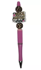 Medical Assistant Cheetah Print Beaded Ballpoint Pen