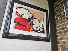 TOM EVERHART MELLOW JELLO Snoopy dog Charlie Brown PEANUTS Hand signed COA