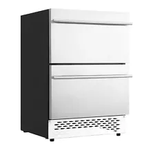 Stainless Steel Under Counter Double Drawer Fridge Insulation for Home Use USA