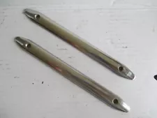 PAIR Vintage Boat Marine Stainless Steel Rub Rail 8" by 3/4" B2