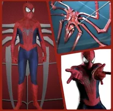 TASM 2 The Amazing Spider-Man 2 suit cosplay costume Detached mask Men's Kids