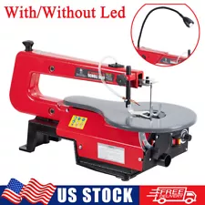 16" Variable Speed Scroll Saw Adjustable Tilting Working Table for Woodworking