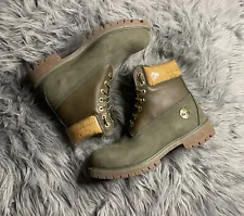 Limited Edition Timberland Premium 6” Waterproof Boot Dark Green Nuback