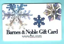 BARNES & NOBLE Snowflakes 2006 Gift Card ( $0 )