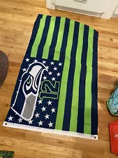 Seattle Seahawks 12th Man Football Flag Banner 3x5