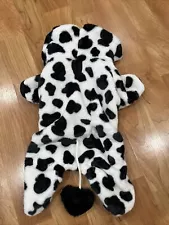 Hooded Cow Costume For Dog Size Small