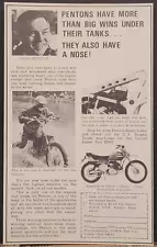 1973 Penton Moto Cross Enduro Original Motorcycle Print Ad John Penton