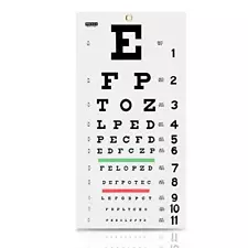 Eye Chart Snellen Eye Chart Wall Chart Eye Charts for Eye Exams 20 feet 11 X