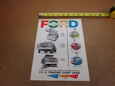 1958 Ford truck F850 F1000 Tilt cab C850 C1100 850 sales brochure 24pg ORIGINAL