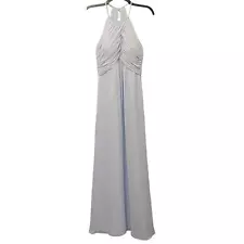 Mori Lee 21570 Bridesmaids Dress Chiffon Fog Light Blue Size 4