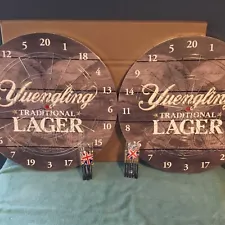 (2) Yuengling Lager Beer Steel Tip Dart Boards And Darts Brand New ðºð¯