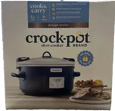 Crock-Pot 7qt One Touch Cook and Carry Slow Cooker - Blue