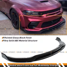 For 2020-2023 Dodge Charger SRT Hellcat Scat Widebody Front Bumper Lip Splitter