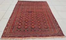 Hand Woven Vintage Afghan Mashwani Kilim Kilm Wool Area Rug 4 x 3 Ft (1287 SU)