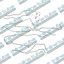 Fits 1976-1977 Jeep CJ7 Complete Brake Line Set Kit Lines Manual Drum Stainless