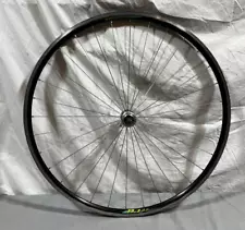 Alexrims DA22 32-Straight Pull Spoke Black Aluminum 700C Road Bike Front Wheel