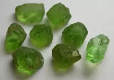 PERIDOT, LIGHT GREEN ROUGH FOR FACETING, PAKISTAN