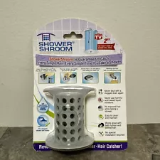 ShowerShroom® (Gray) 2" Revolutionary Hair Catcher for Shower Drain by TubShroom