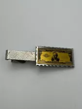 Miniature Vintage $100,000 Dollar Bill Money Tie Clip Clasp