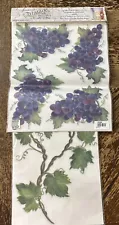 Tatouage Dry Rub On Transfers Carolyn Yovan Wall Art Mural Grapes ð & Vines VTG