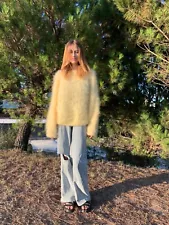 Yellow Mohair Sweater