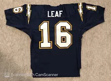 Ryan Leaf San Diego Chargers Wilson Authentic Pro Line Jersey size 50