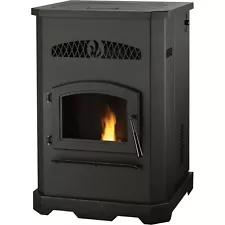 Pellet Stove - 50,000 BTU - 2,200 Sqft - 130 lbs Hopper - 80 hrs Full - 265 CFM