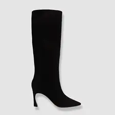 $795 Alexandre Birman Women's Black Kyra Knee High Suede Boot Shoes EU 41/US 11