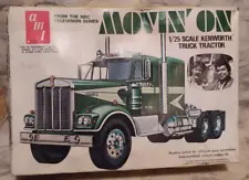 Vntg AMT Movin' On TV Series Kenworth Semi Truck Tractor Model Kit Claude Akins